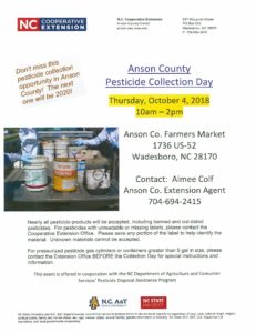 Cover photo for Free Pesticide Collection Day